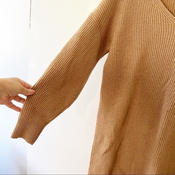 Madewell Relaxed V-Neck Ribbed Sweater Dress - Picture 6 of 12